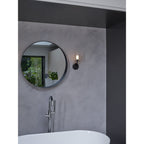 1453003 Elena Bathroom Wall Light Matt Black (S)