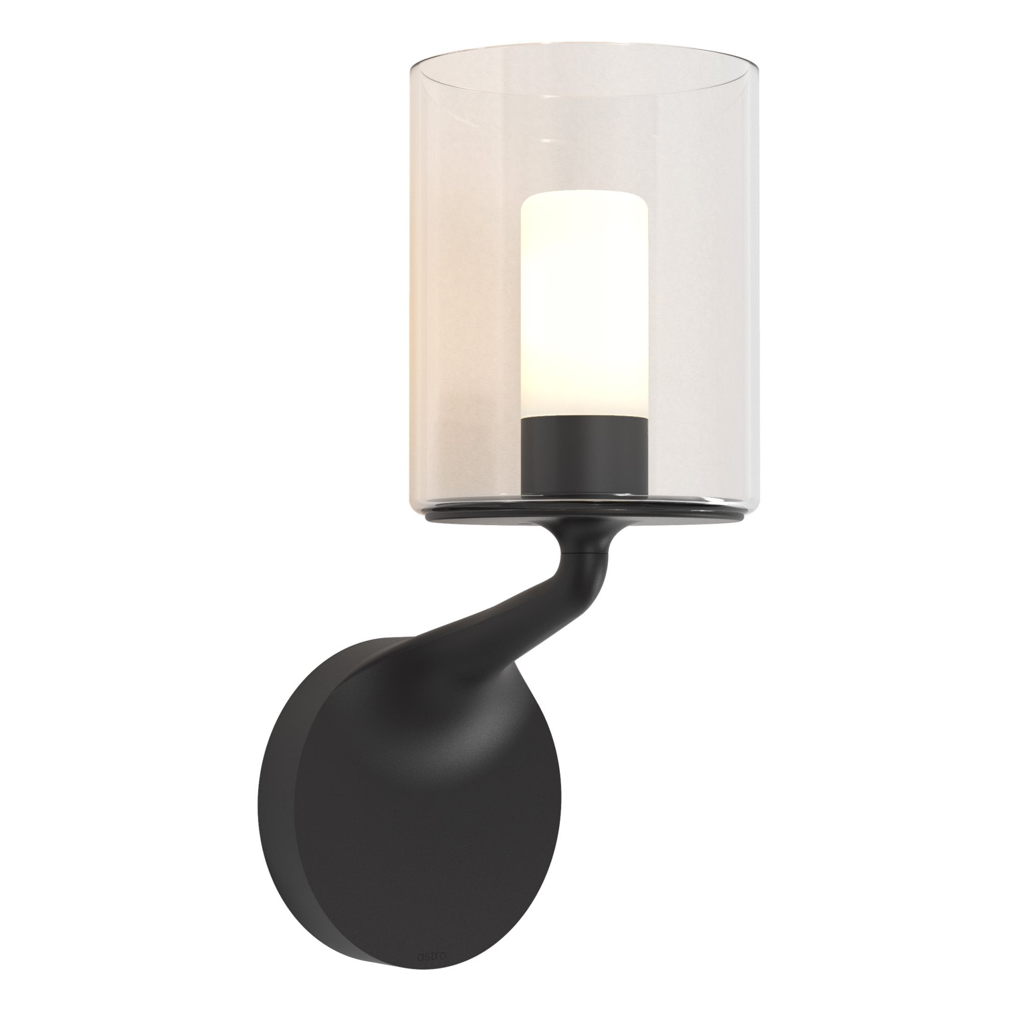 1453003 Elena Bathroom Wall Light Matt Black (S)