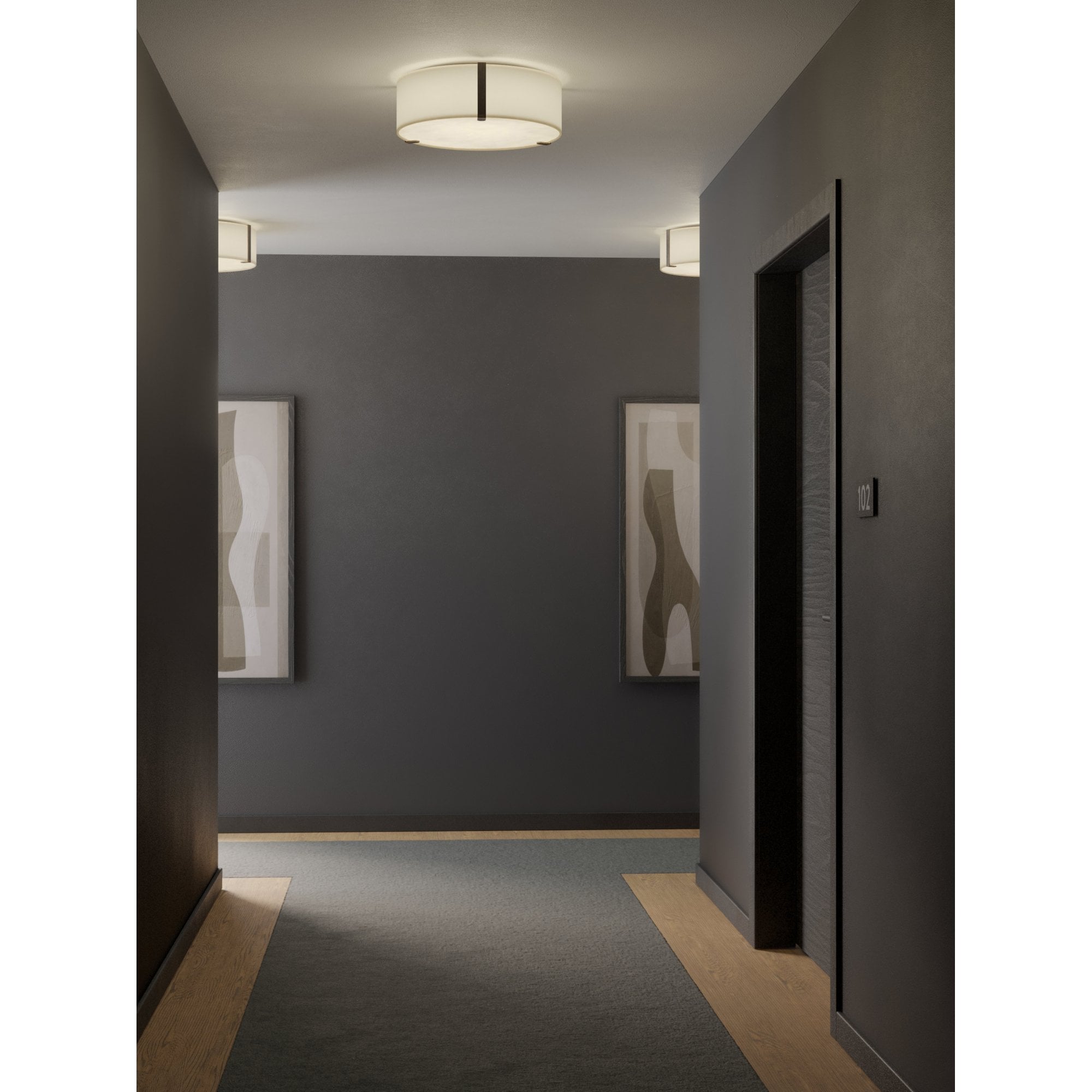 1463003 Salina 400 Ceiling Light Putty Fabric