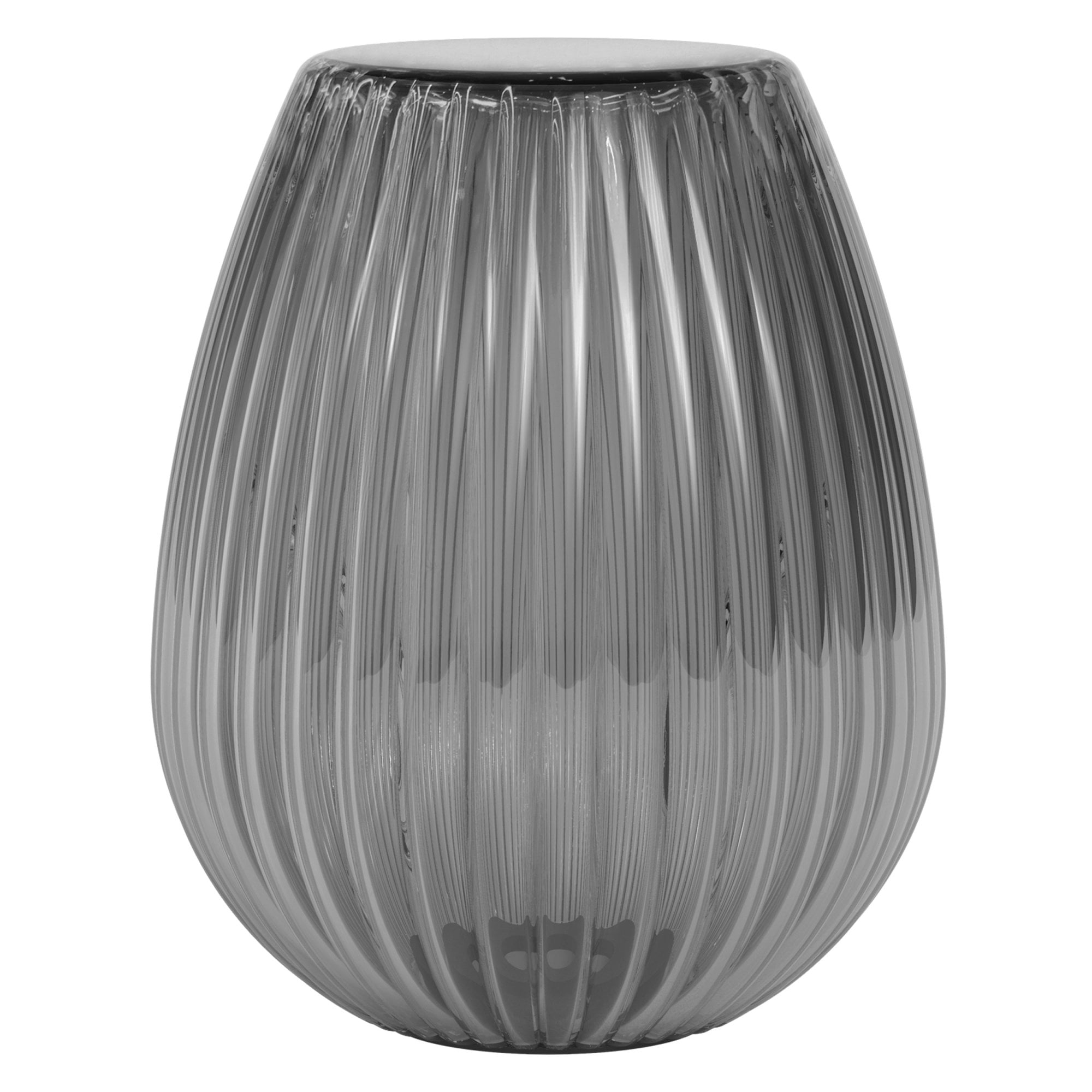 5036008 Tacoma Tulip Ribbed Glass Shade Smoke