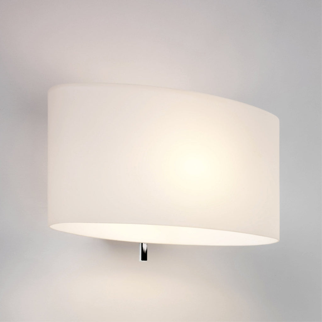 1089002 Tokyo switched Wall Light White Glass
