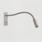 1295002 Leo Switched LED Reading Light Matt Nickel
