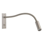 1295002 Leo Switched LED Reading Light Matt Nickel
