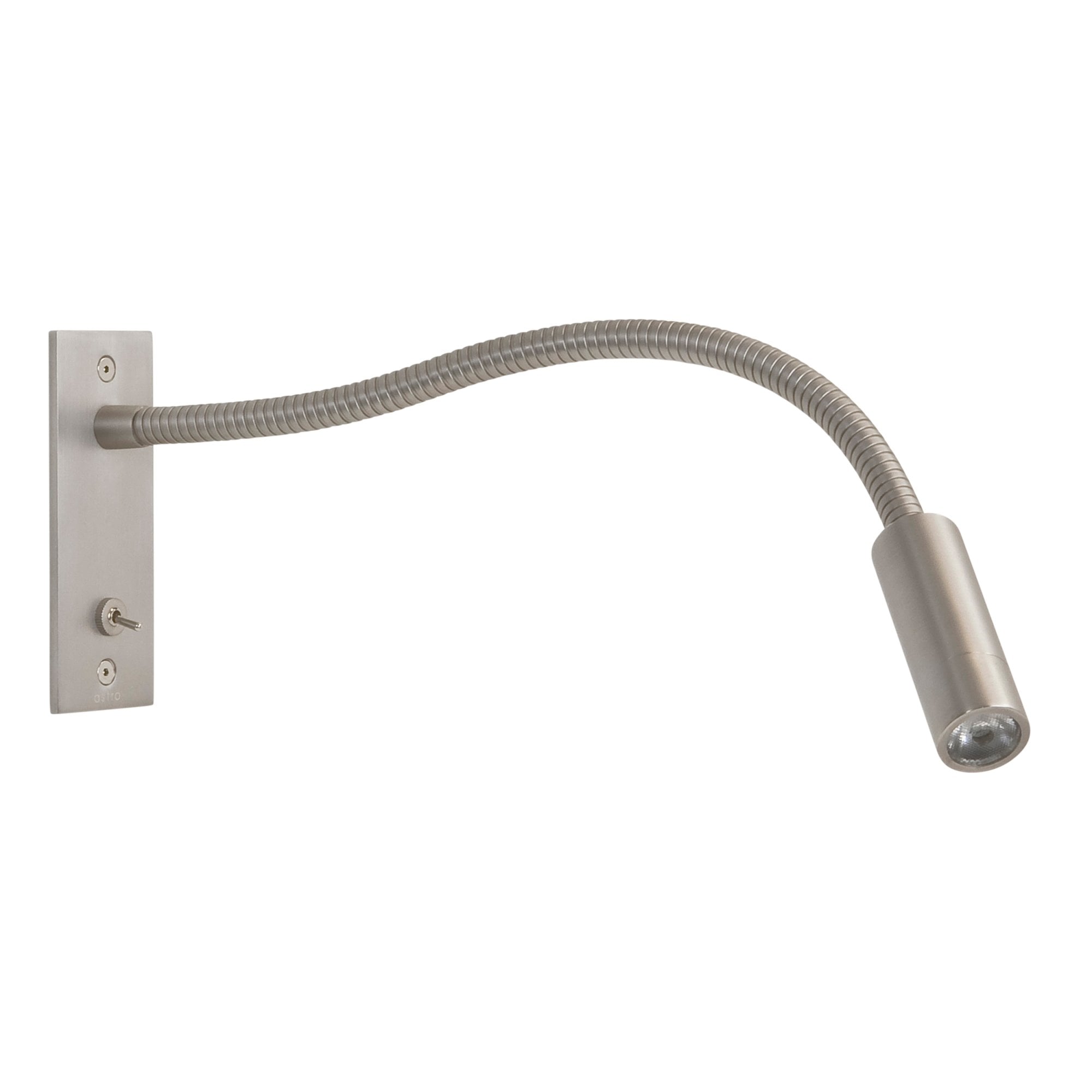 1295002 Leo Switched LED Reading Light Matt Nickel