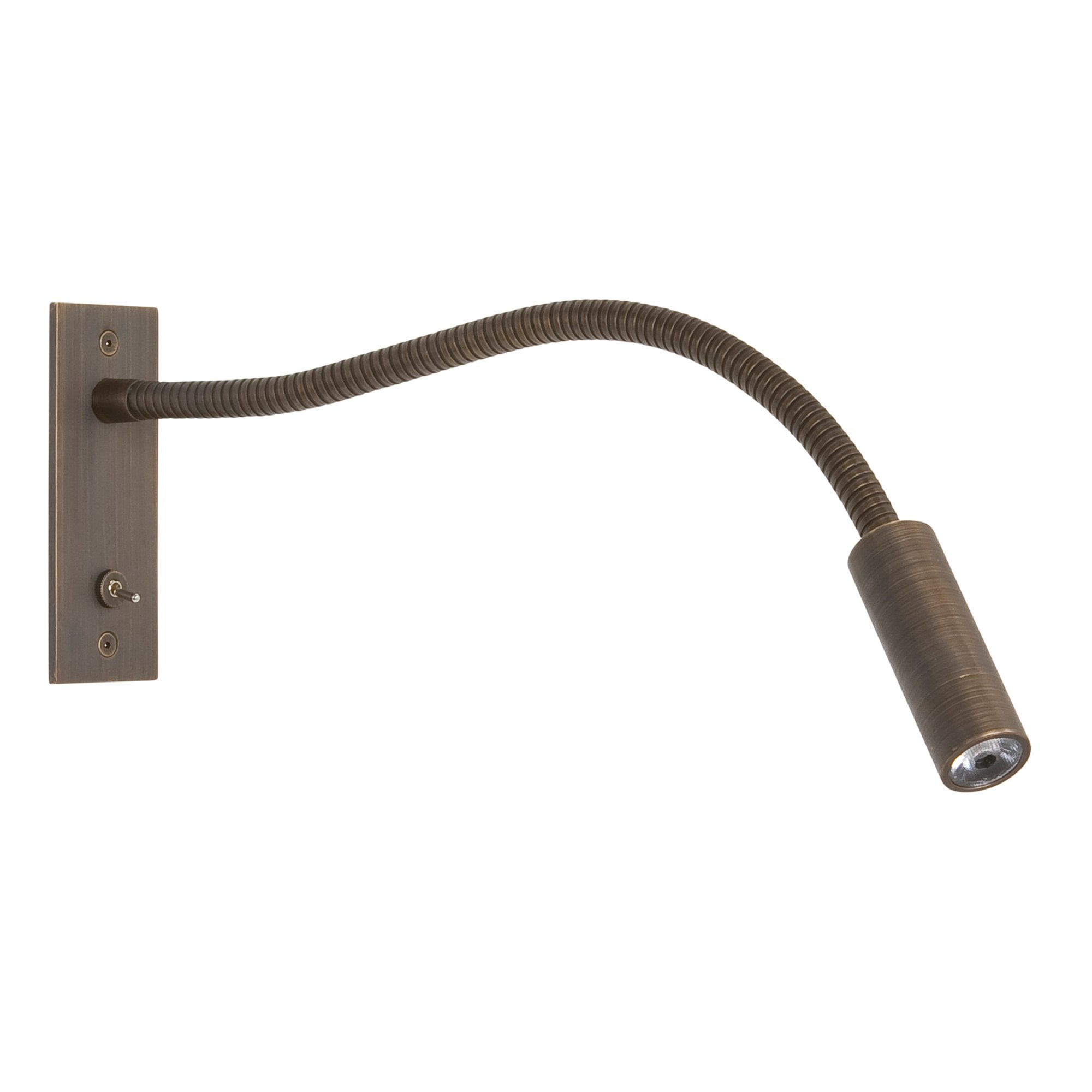 1295003 Leo Switched LED Reading Light Bronze