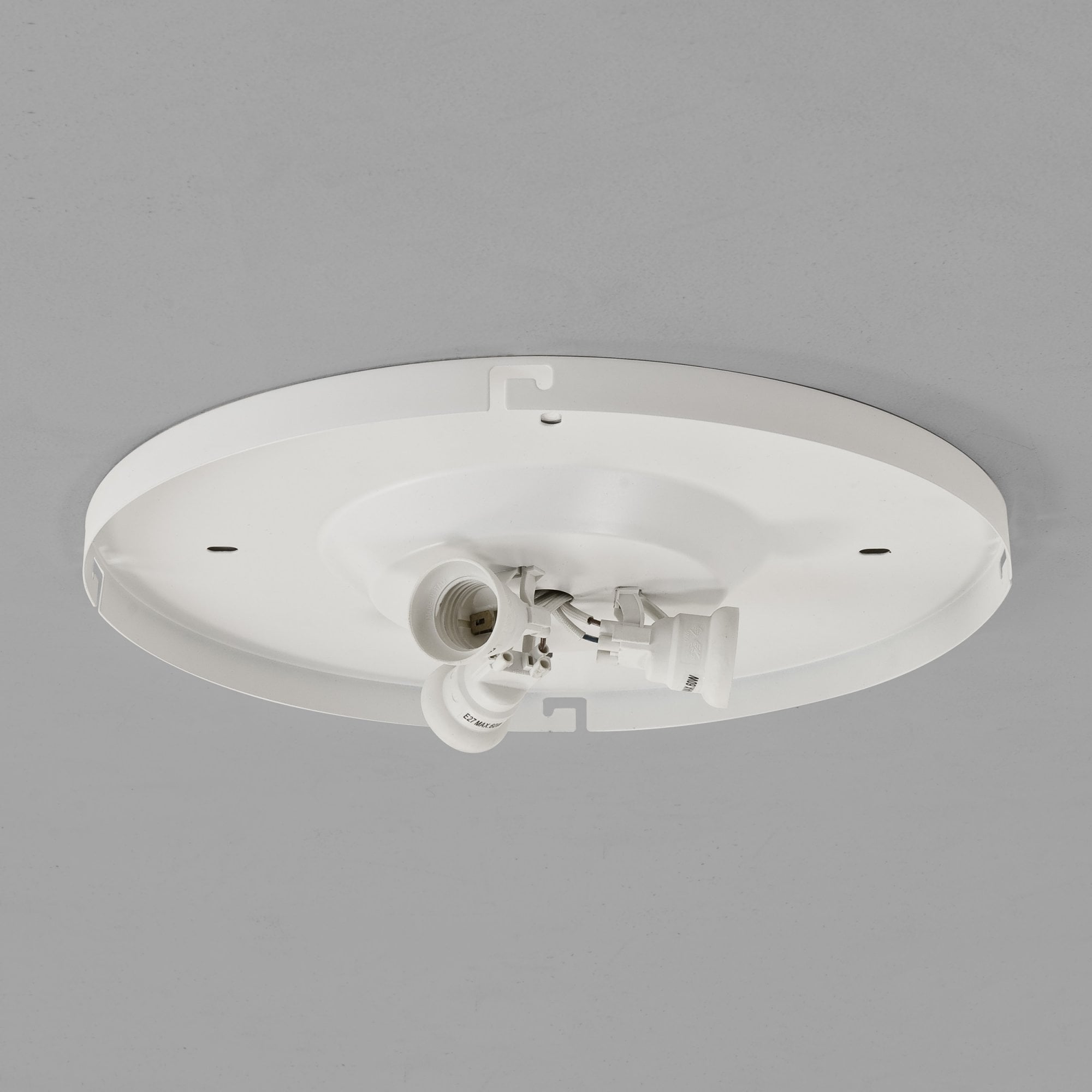 1296001 3-Way Plate Ceiling Light Matt White