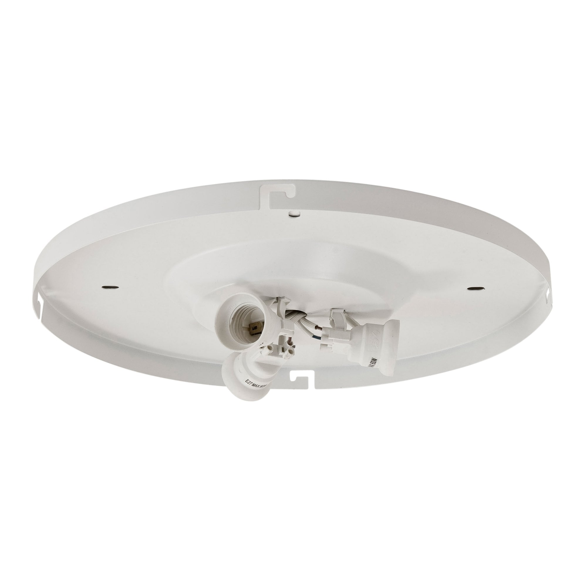 1296001 3-Way Plate Ceiling Light Matt White