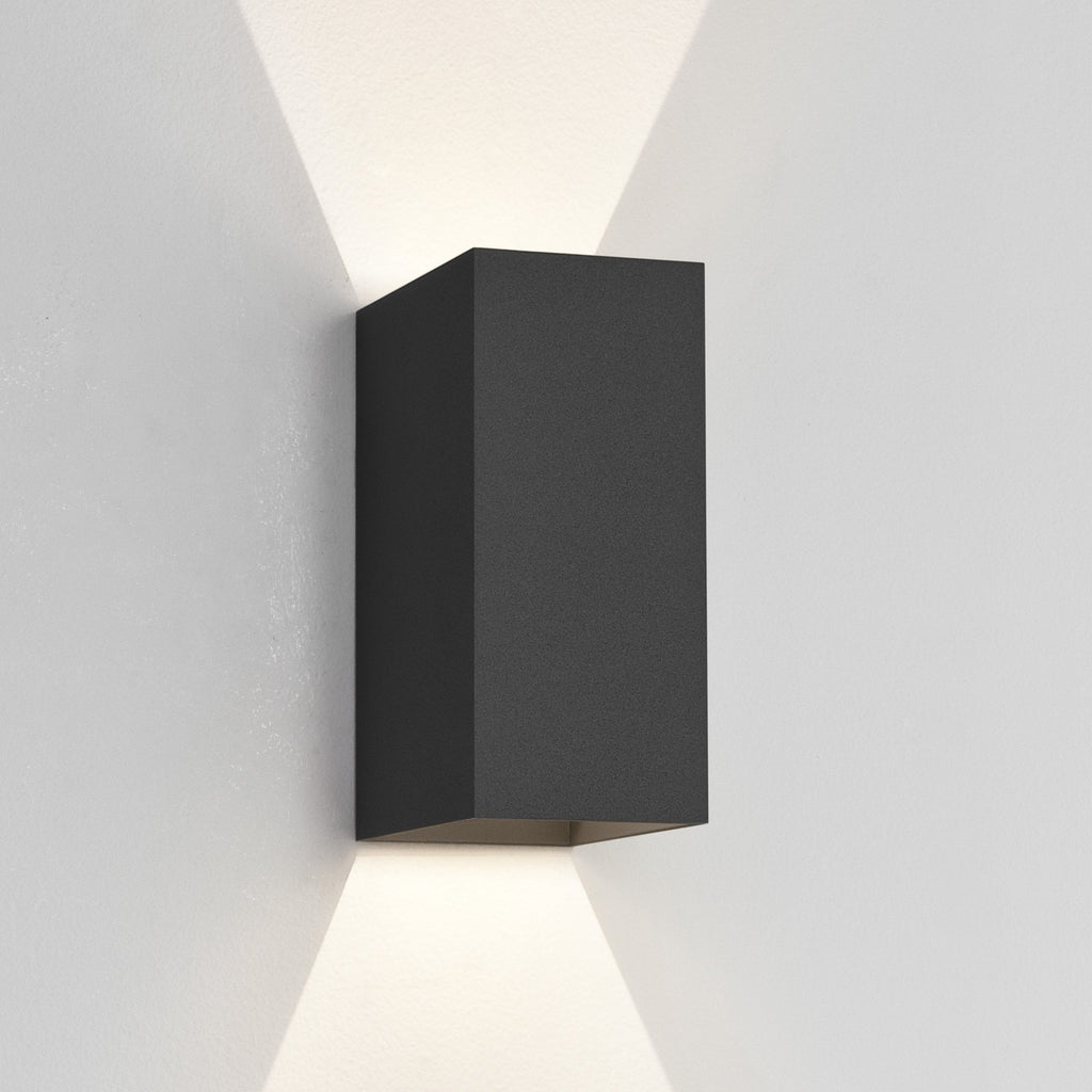 1298002 Oslo 160 LED Outdoor Wall Light Textured Black