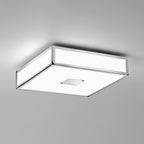 1121005 Mashiko Classic 300 Square Bathroom Ceiling Light Polished Chrome