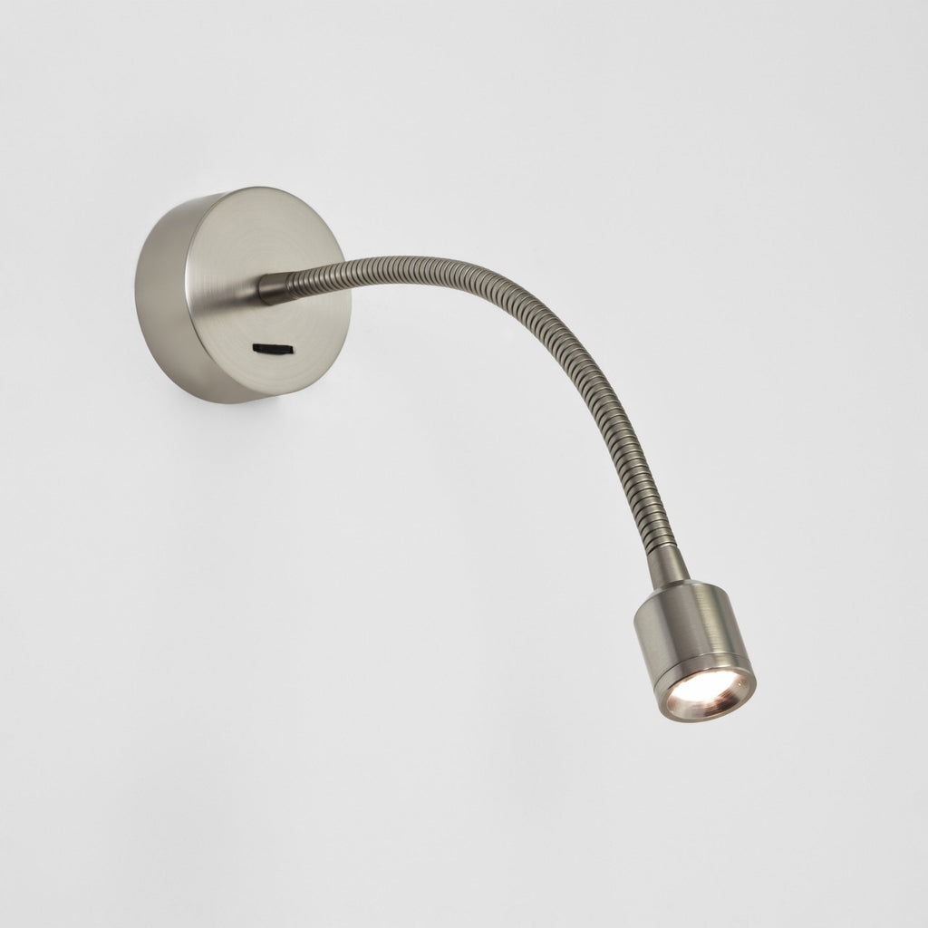 1138008 Fosso Switched LED Reading Light Matt Nickel