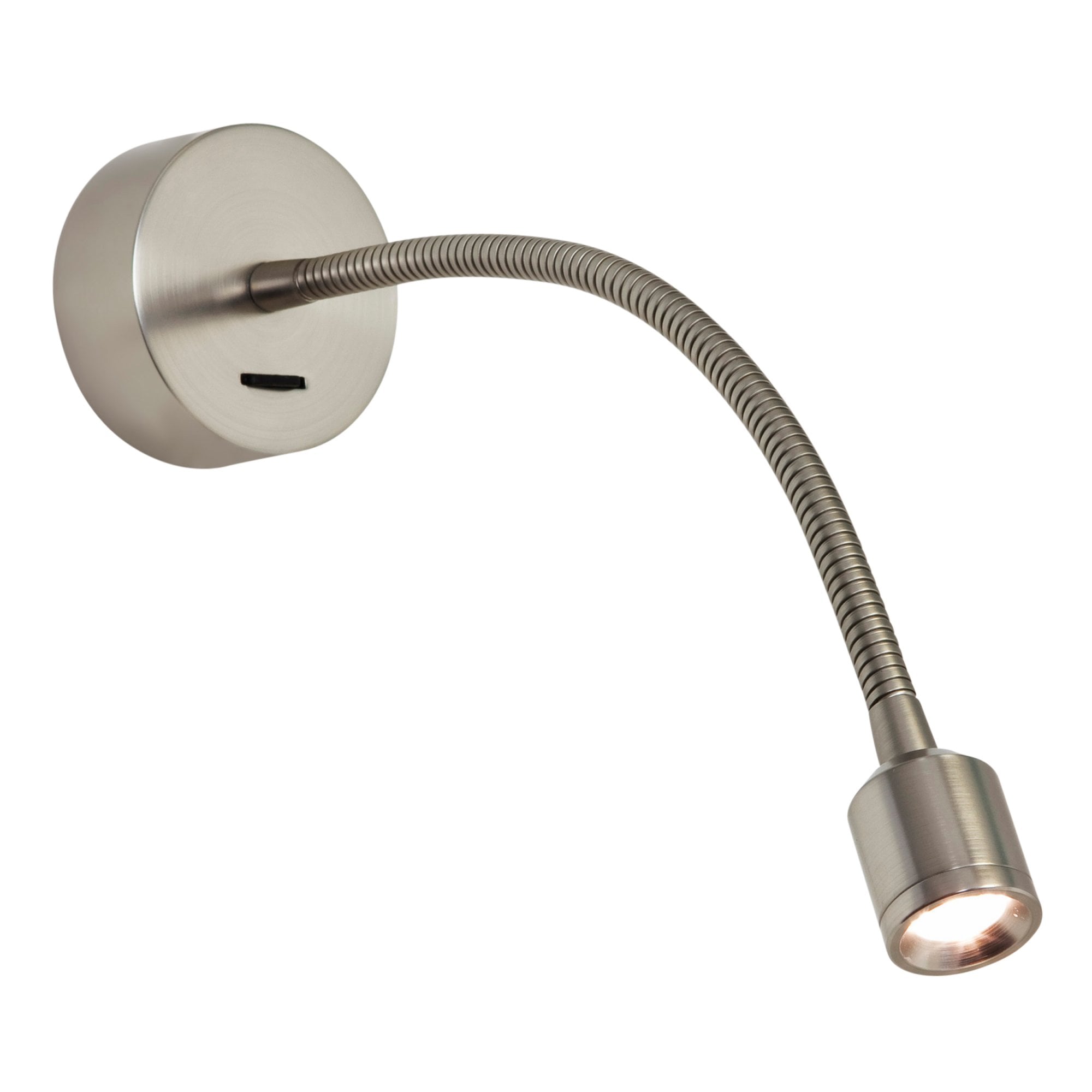 1138008 Fosso Switched LED Reading Light Matt Nickel