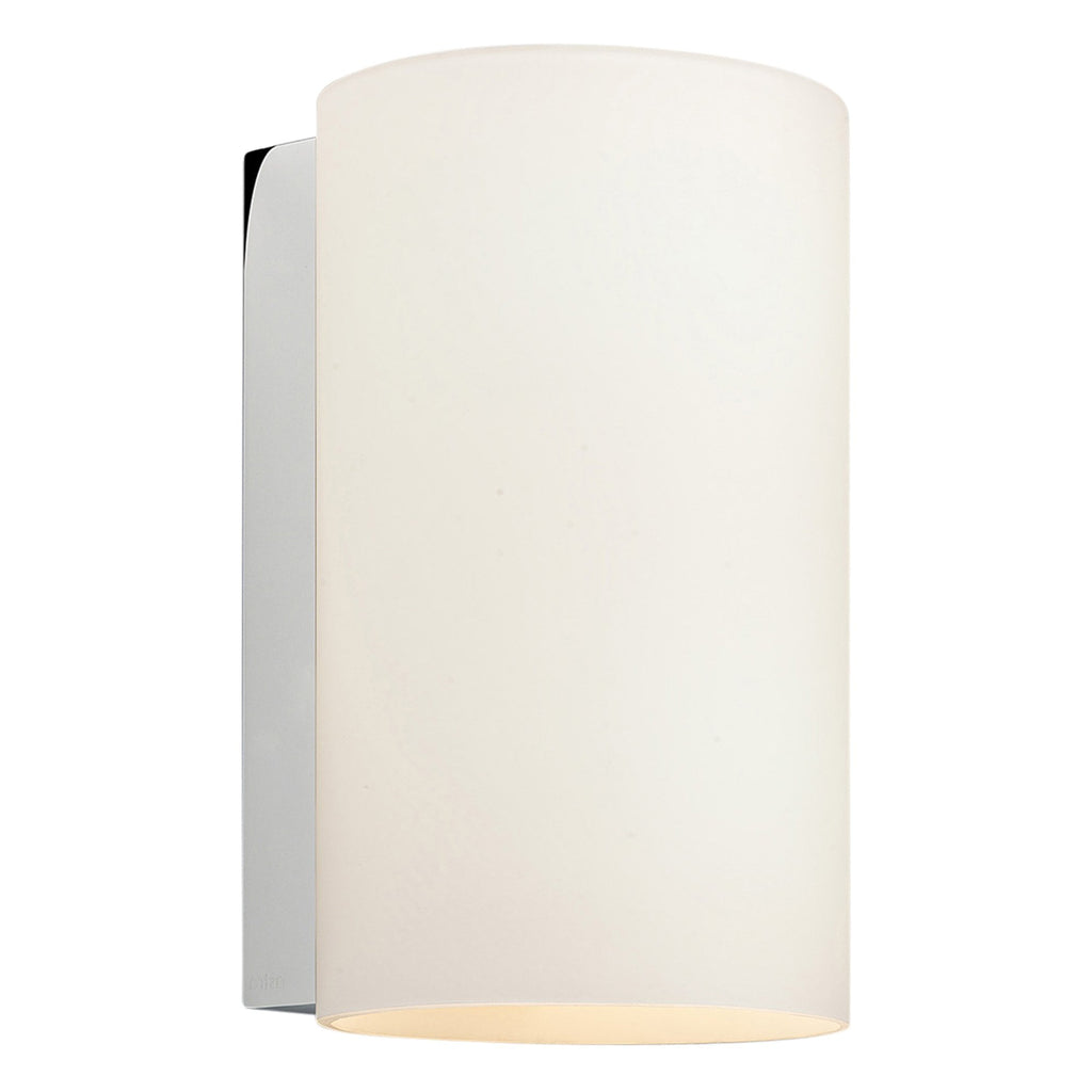 1186001 Cyl 200 Wall Light White Glass