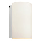1186001 Cyl 200 Wall Light White Glass