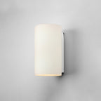 1186002 Cyl 260 Wall Light White Glass