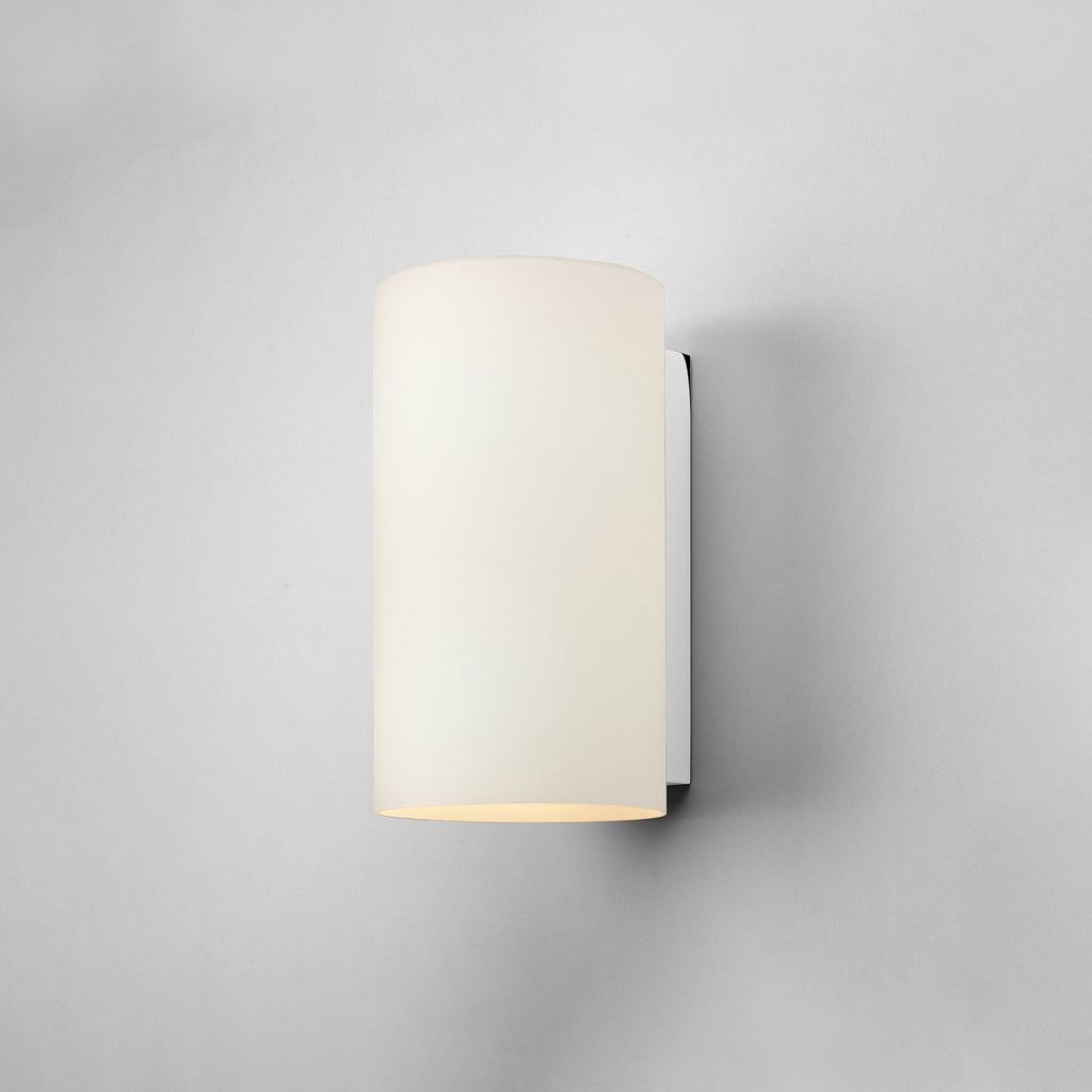 1186002 Cyl 260 Wall Light White Glass (S)
