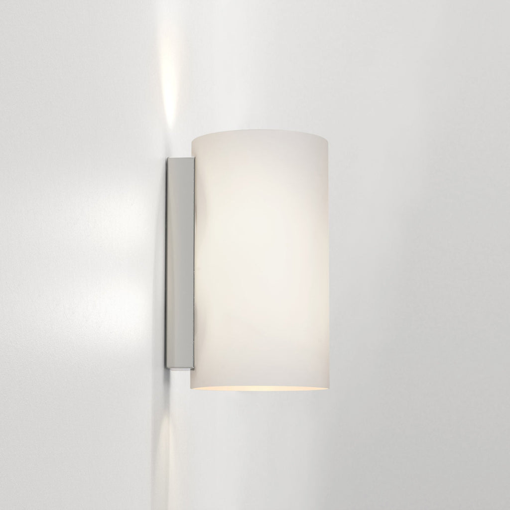 1186002 Cyl 260 Wall Light White Glass (S)