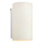 1186002 Cyl 260 Wall Light White Glass (S)