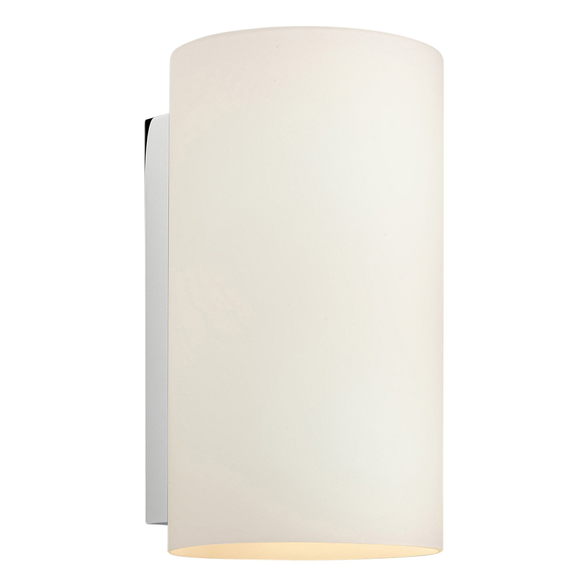 1186002 Cyl 260 Wall Light White Glass (S)