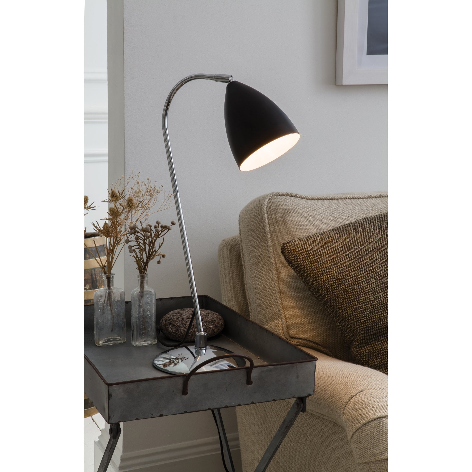 1223002 Joel Table Table Light Matt Black