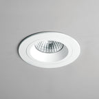 1240024 Taro Round Fire-Rated Downlight/Recessed Spot Light Matt White