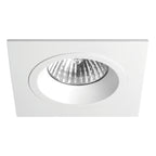 1240026 Taro Square Fire-Rated Downlight/Recessed Spot Light Matt White
