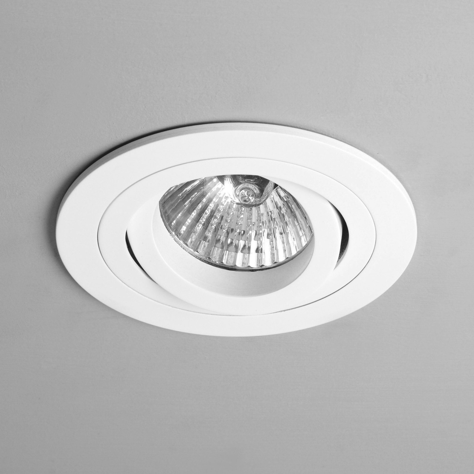 1240028 Taro Round Adjustable Fire-Rated Downlight/Recessed Spot Light Matt White