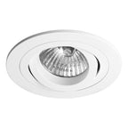 1240028 Taro Round Adjustable Fire-Rated Downlight/Recessed Spot Light Matt White