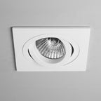 1240030 Taro Square Adjustable Fire-Rated Downlight/Recessed Spot Light Matt White