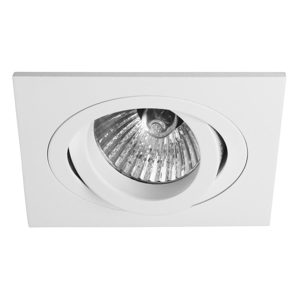 1240030 Taro Square Adjustable Fire-Rated Downlight/Recessed Spot Light Matt White