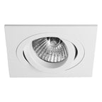 1240030 Taro Square Adjustable Fire-Rated Downlight/Recessed Spot Light Matt White