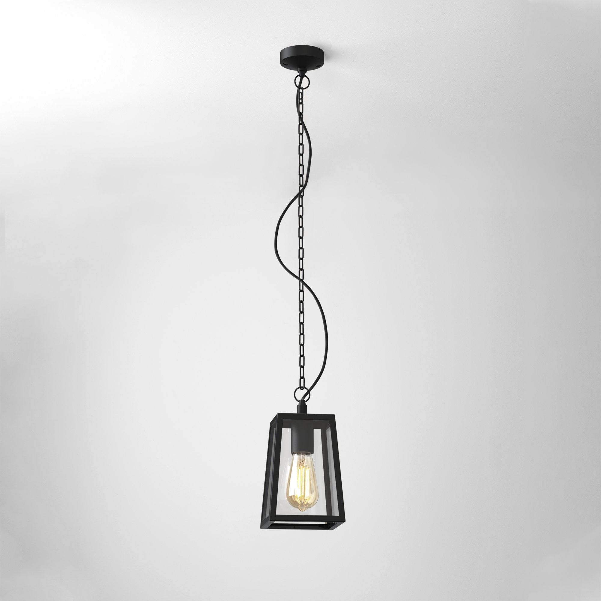 1306003 Calvi Pendant 215 Outdoor Pendant Light Textured Black