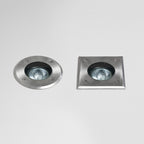1312001 Gramos Round Outdoor Ground Light Brushed Stainless Steel