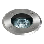 1312001 Gramos Round Outdoor Ground Light Brushed Stainless Steel