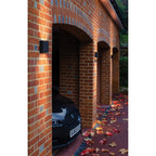 1331002 Elis Twin LED Outdoor Wall Light Textured Black
