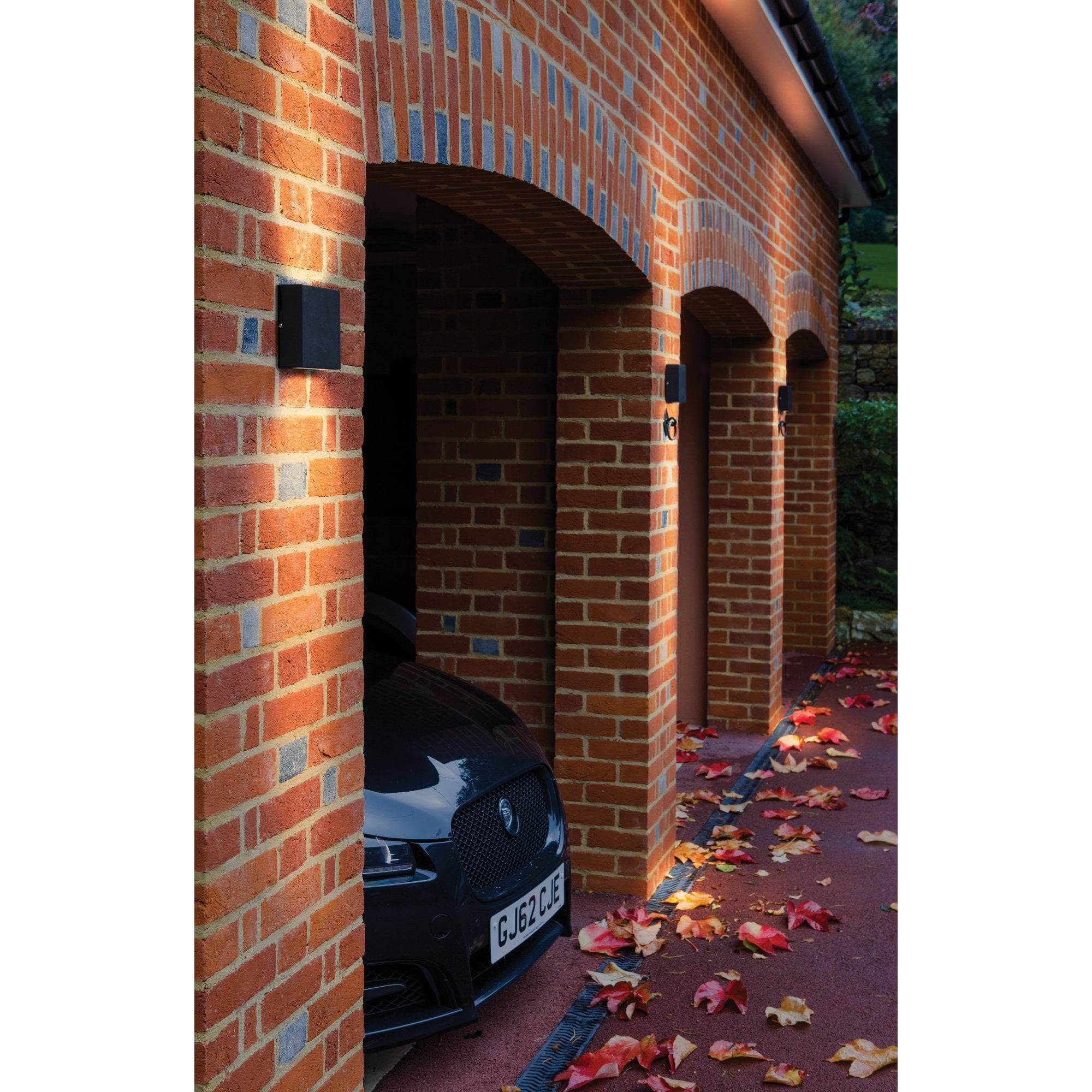 Elis Twin LED Outdoor Wall  Light Textured Black