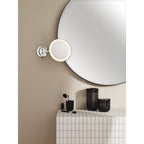 1373020 Mascali LED Bathroom Magnifying Mirror Polished Chrome