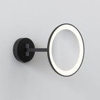 1373022 Mascali LED Bathroom Magnifying Mirror Matt Black