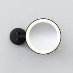 1373022 Mascali LED Bathroom Magnifying Mirror Matt Black
