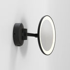 1373022 Mascali LED Bathroom Magnifying Mirror Matt Black