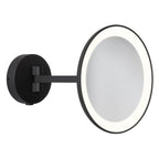 1373022 Mascali LED Bathroom Magnifying Mirror Matt Black
