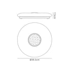 NL70919 Madison Flush Ceiling  Light LED CCT Switchable Opal White