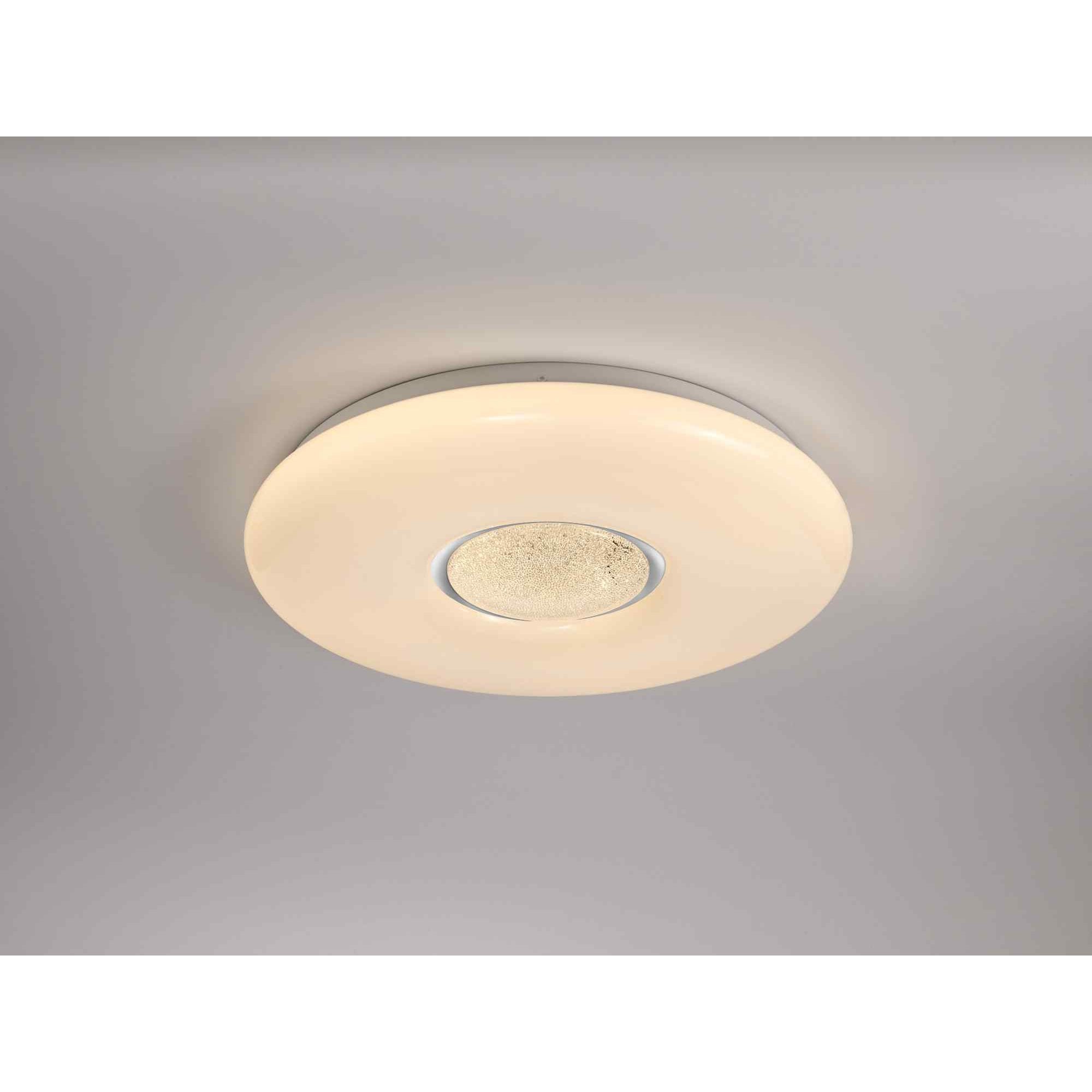 NL70919 Madison Flush Ceiling  Light LED CCT Switchable Opal White