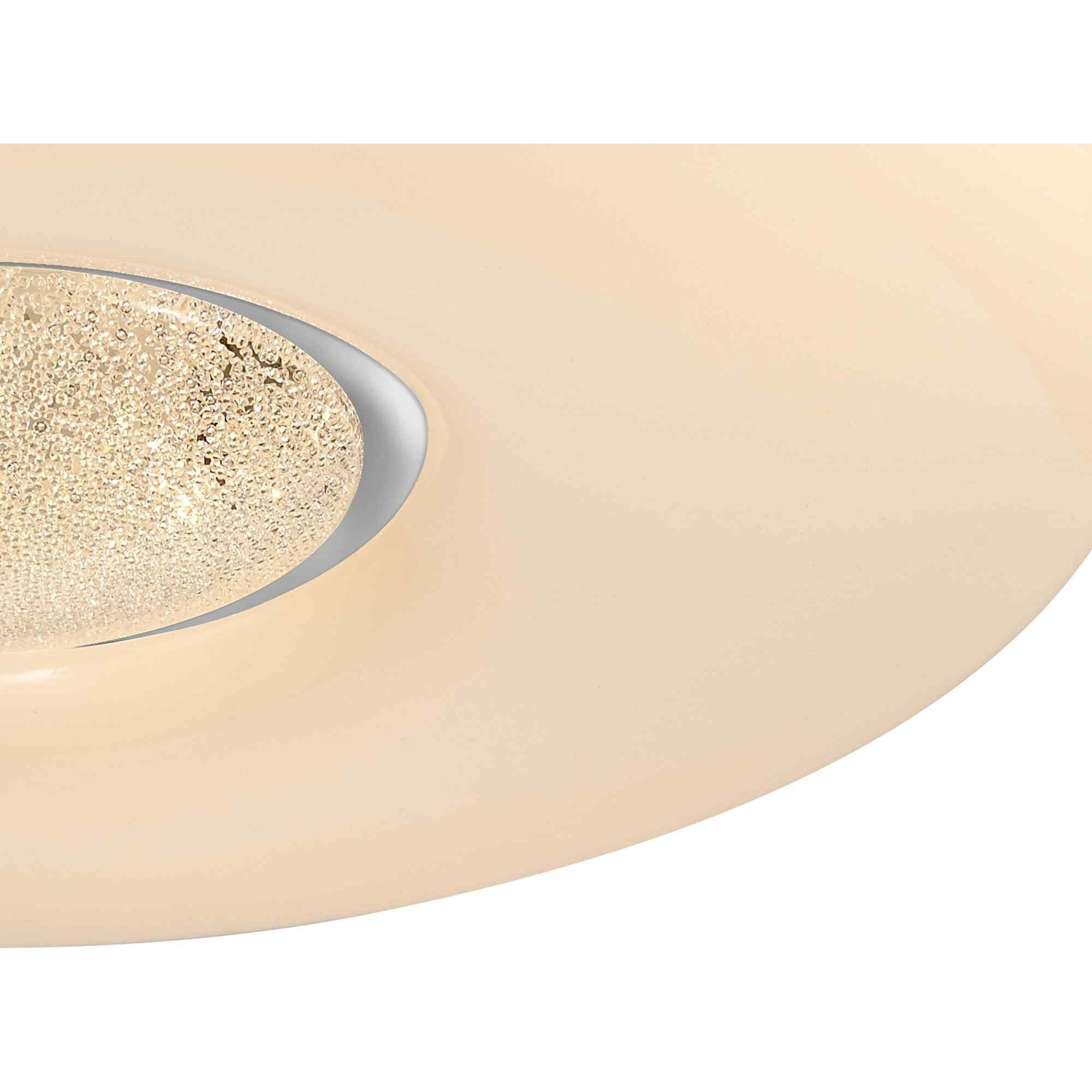 NL70919 Madison Flush Ceiling  Light LED CCT Switchable Opal White