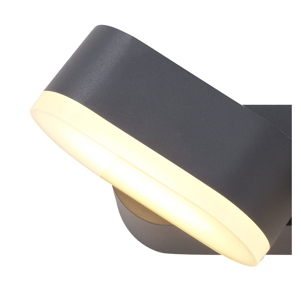 NL72129 Maisie 2 Light Adjustable Wall Lamp LED Anthracite