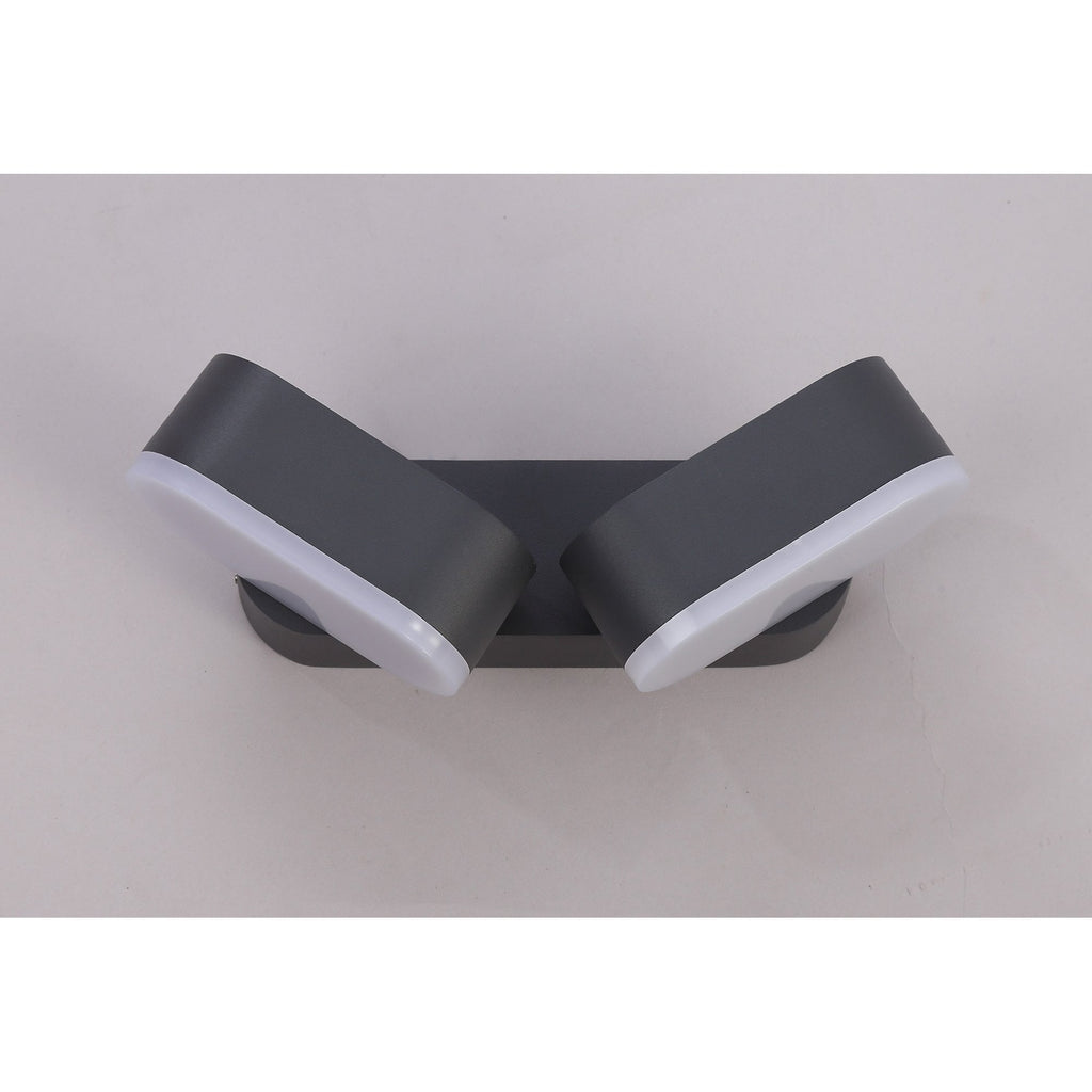 NL72129 Maisie 2 Light Adjustable Wall Lamp LED Anthracite