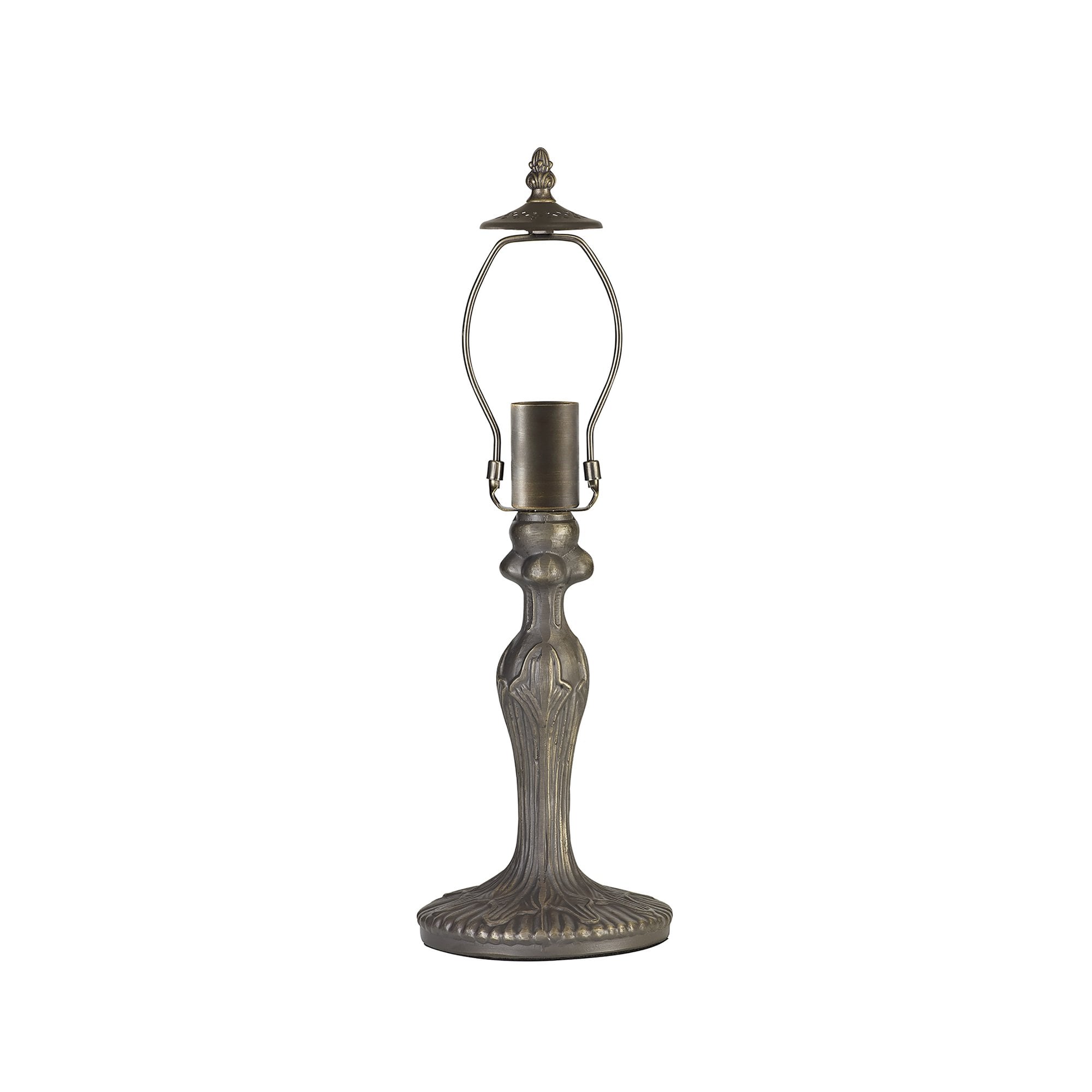 NL72829 Major 47.5cm Curved Table Lamp 1 Light Aged Antique Brass