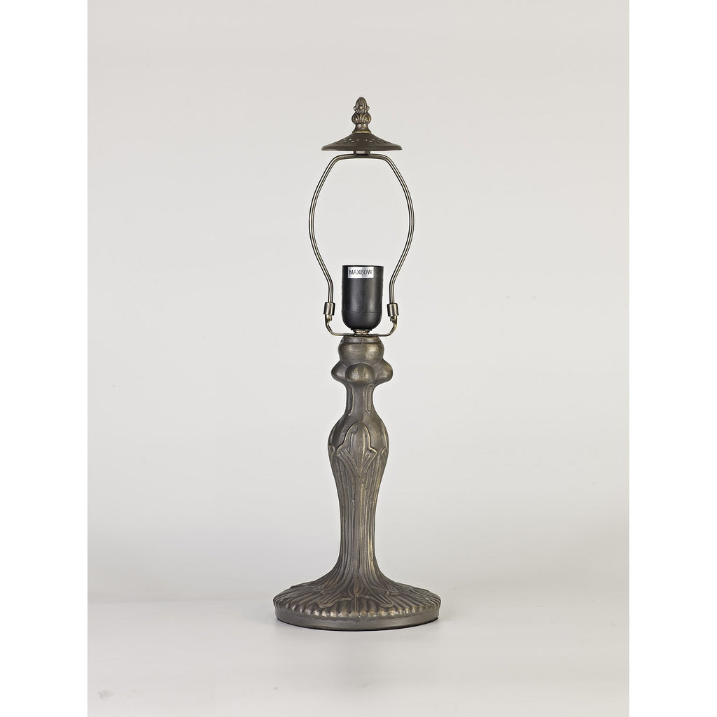 NL72829 Major 47.5cm Curved Table Lamp 1 Light Aged Antique Brass