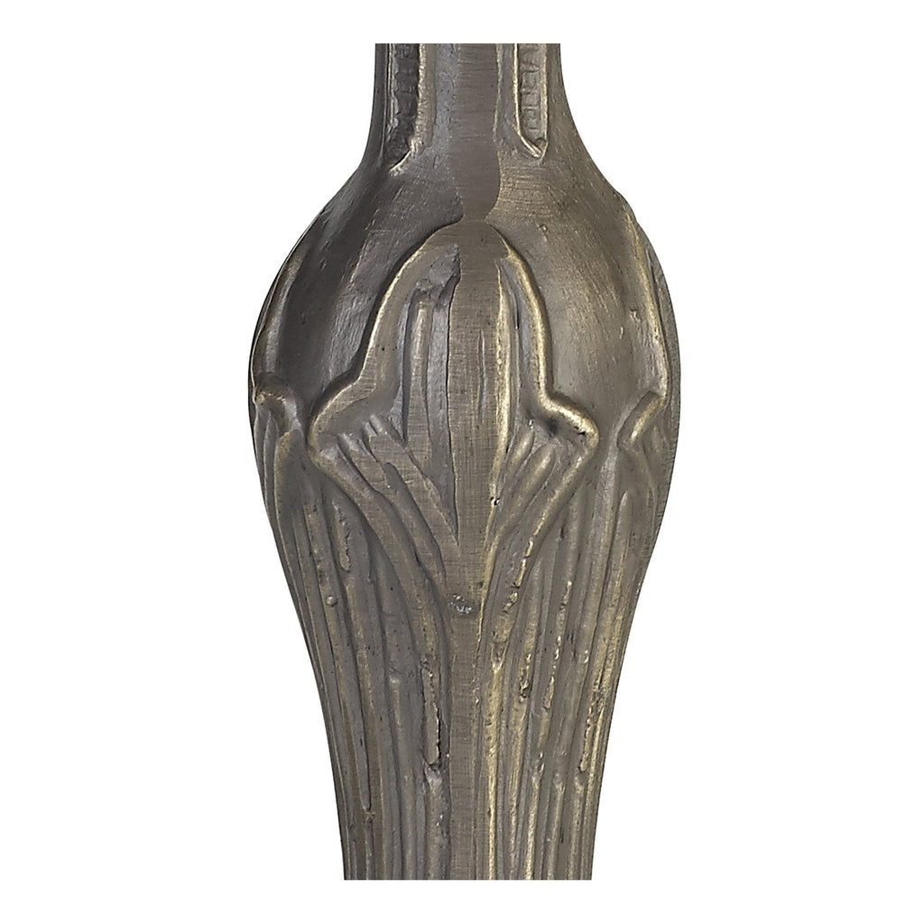 NL72829 Major 47.5cm Curved Table Lamp 1 Light Aged Antique Brass