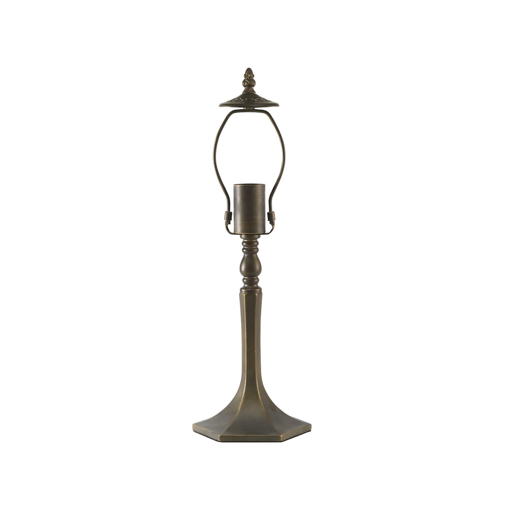 NL72839 Major 48cm Octagonal Table Lamp 1 Light Aged Antique Brass