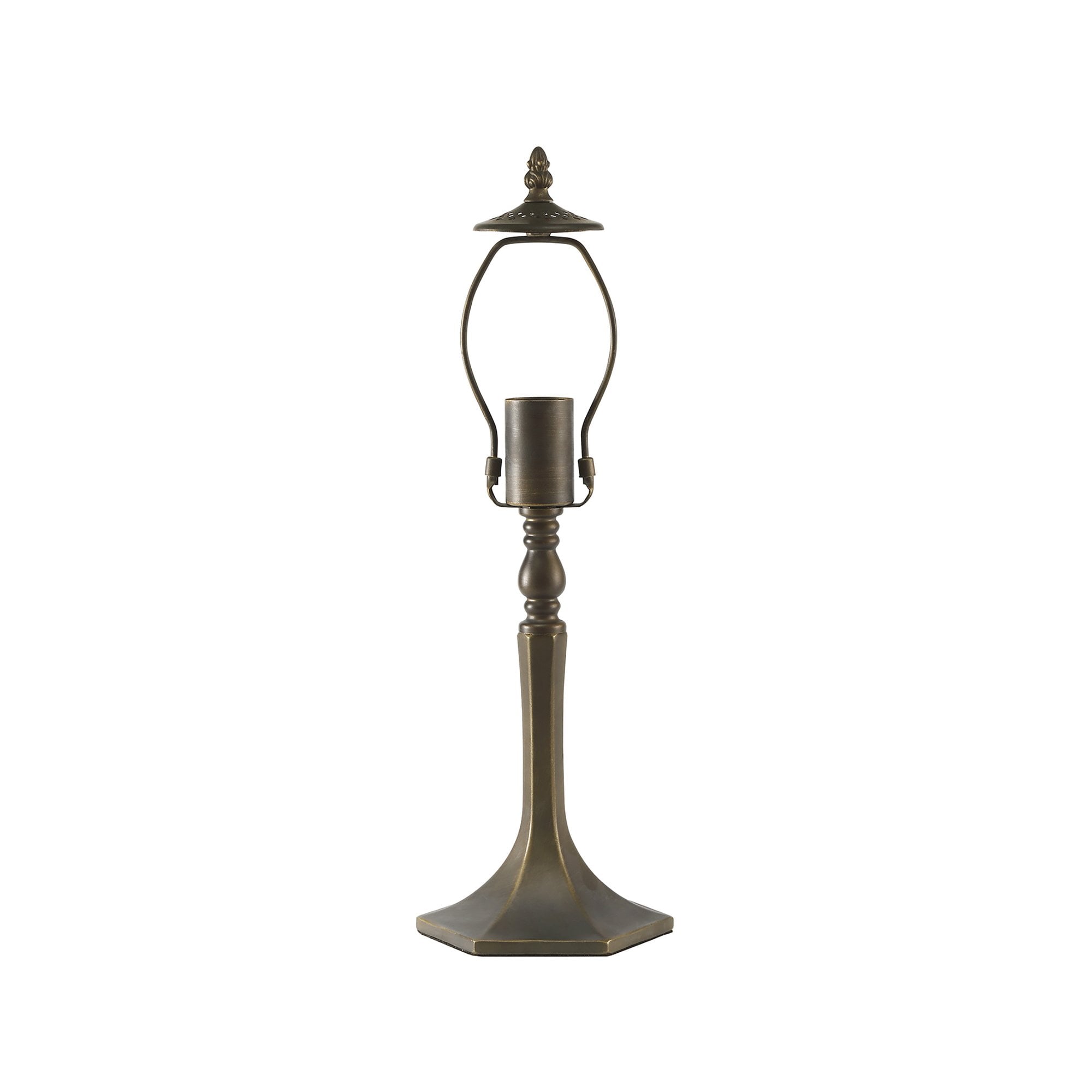 NL72839 Major 48cm Octagonal Table Lamp 1 Light Aged Antique Brass